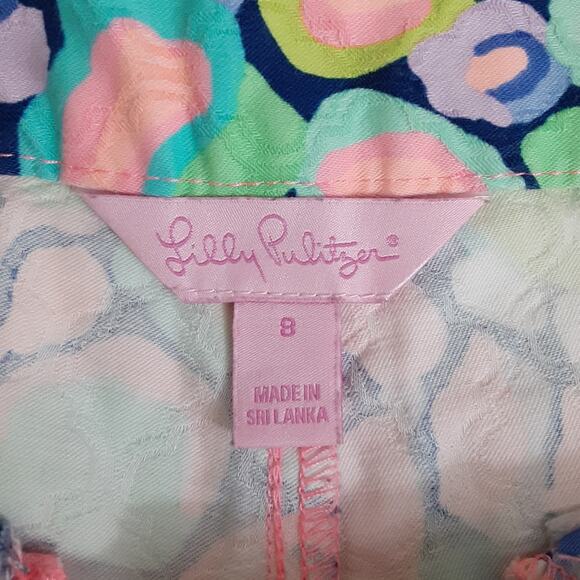 Lilly Pulitzer Ellie Shorts Gypsy Jungle Womens 8 Mosaic Multi Art Deco Preppy - Picture 6 of 11